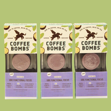 Load image into Gallery viewer, Ube Functional Focus Coffee Bombs, 6 ct.